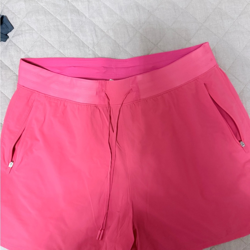 lululemon athletica Hot Pink Athletic Shorts with Drawcord